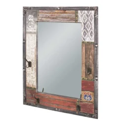 Flurspiegel Brass in Braun