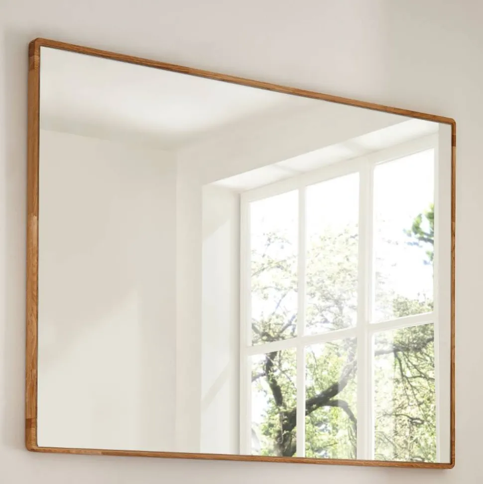Flurspiegel mit dünnem Holzrahmen - Darcona