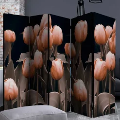 Foto Paravent aus Leinwand mit Tulpen Motiv - Tofos