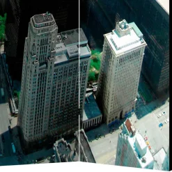 Fotoprint Paravent Großstadt am Meer - Tselesto