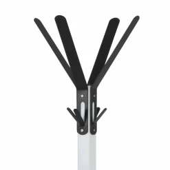 Frei stehender Garderobenständer in Schwarz Weiß Iliandro 178cm hoch