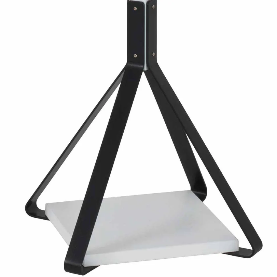 Frei stehender Garderobenständer in Schwarz Weiß Iliandro 178cm hoch