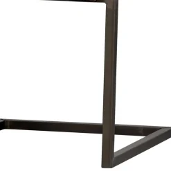 Freischwinger Armlehnenstuhl in Braun meliert - Sicilia (2er Set)