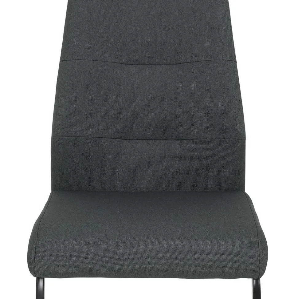 Freischwingerstühle in Anthrazit & Schwarz - Wady (Set)