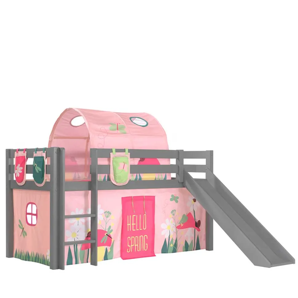 Frühling Spielbett mit Tunnel & Rutsche - Barosio