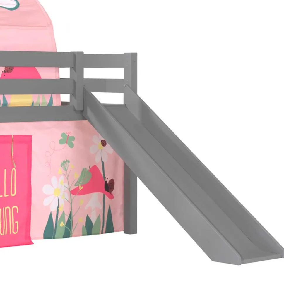 Frühling Spielbett mit Tunnel & Rutsche - Barosio