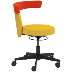 Funktioneller Drehhocker in Gelb & Orange - Marony