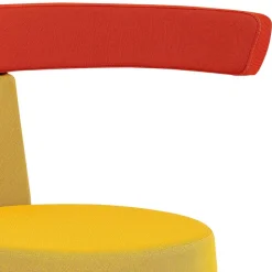 Funktioneller Drehhocker in Gelb & Orange - Marony