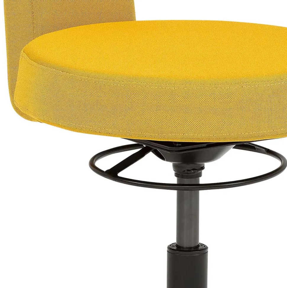 Funktioneller Drehhocker in Gelb & Orange - Marony