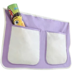 Funktionelles Etagenbett in Weiß mit Lila - Fistranco