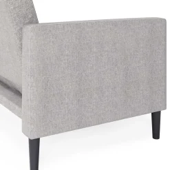 Funktionscouch in Hellgrau und Schwarz - Logion