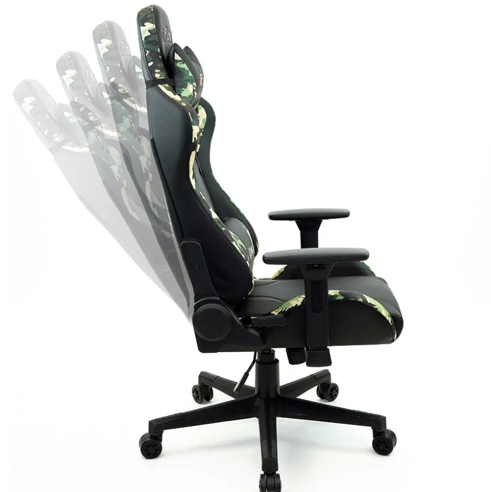 Gamer Drehstuhl in Schwarz & Camouflage - Babeny