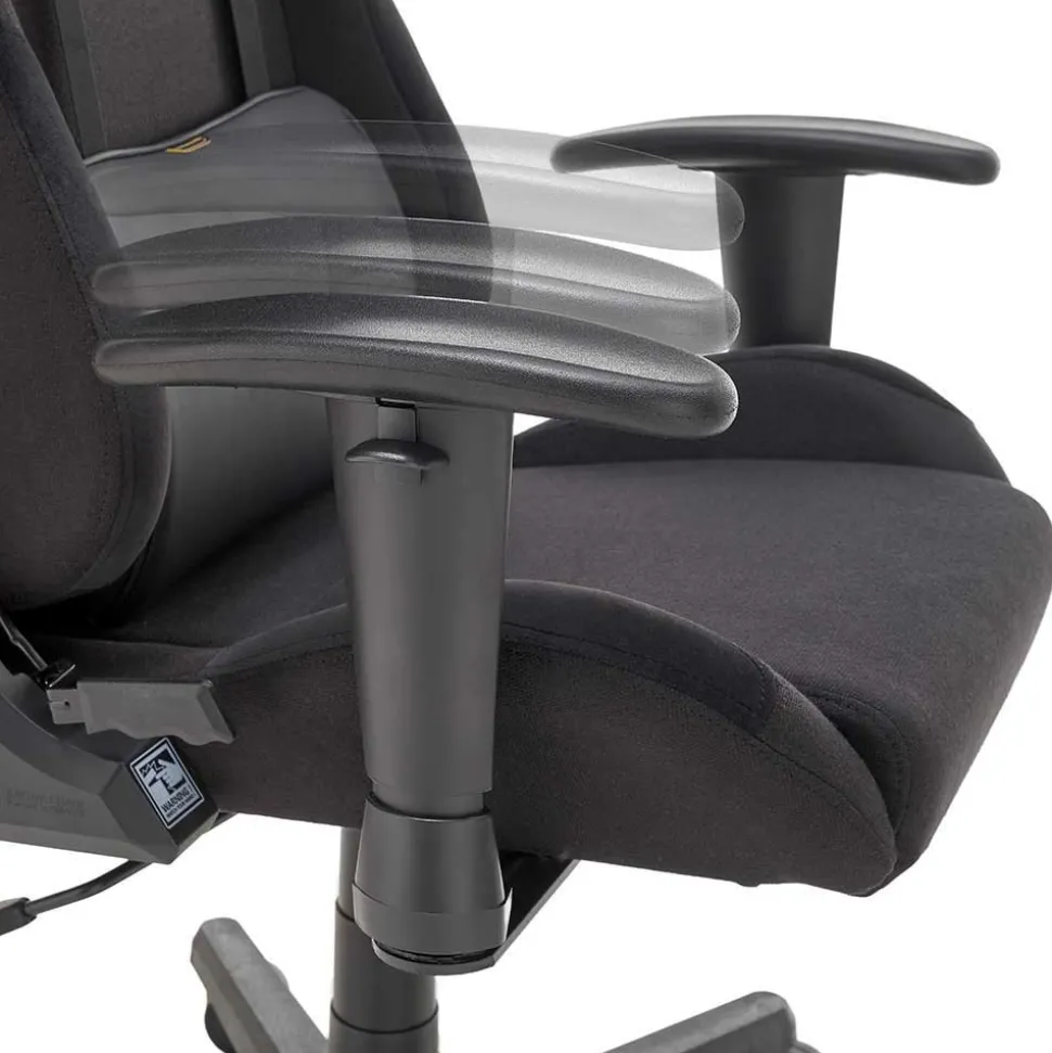 Gaming Chair in Schwarz Grau - Tannilo