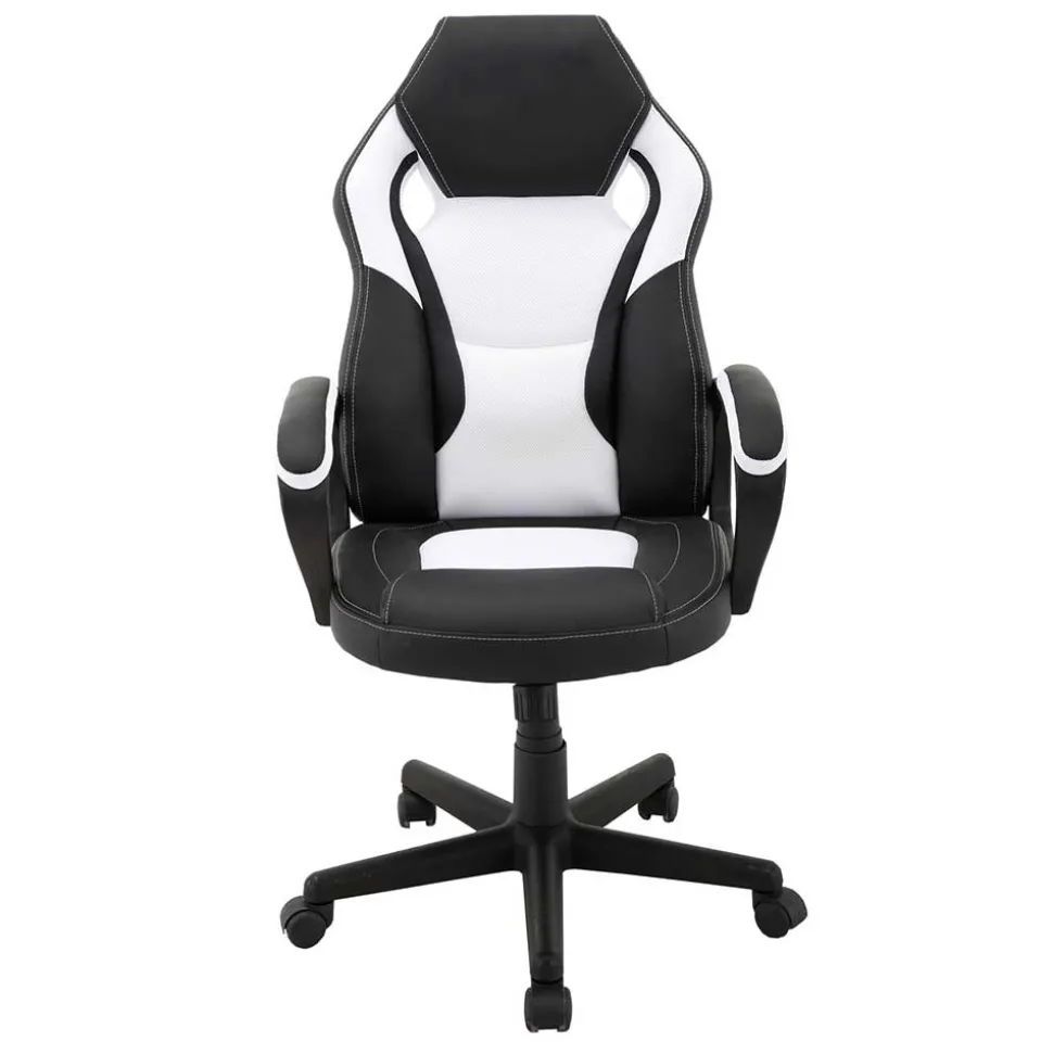 Gaming Computerstuhl in Schwarz Weiß - Bajan