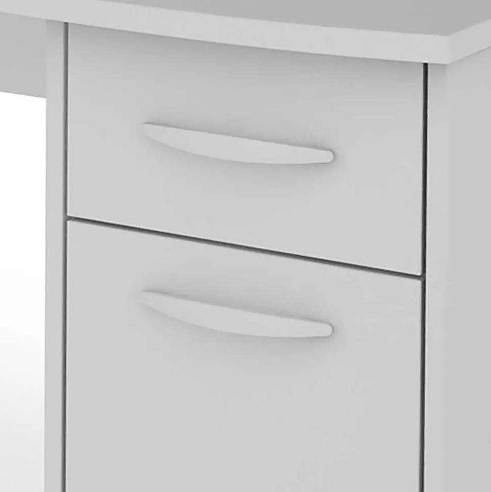 Gaming PC Tisch in Weiß - 180x65 cm - Rotonda