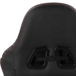 Gaming Stuhl mit Ringgestell in Schwarz mit Rot - Crentin