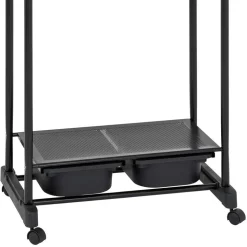 Garderobe auf Rollen Peritos mit Schuhablage