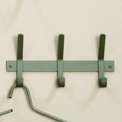 Garderobe Hakenleiste in Graugrün - Soreca