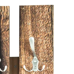 Garderobe in Holzoptik Antik & Silber - Maggio