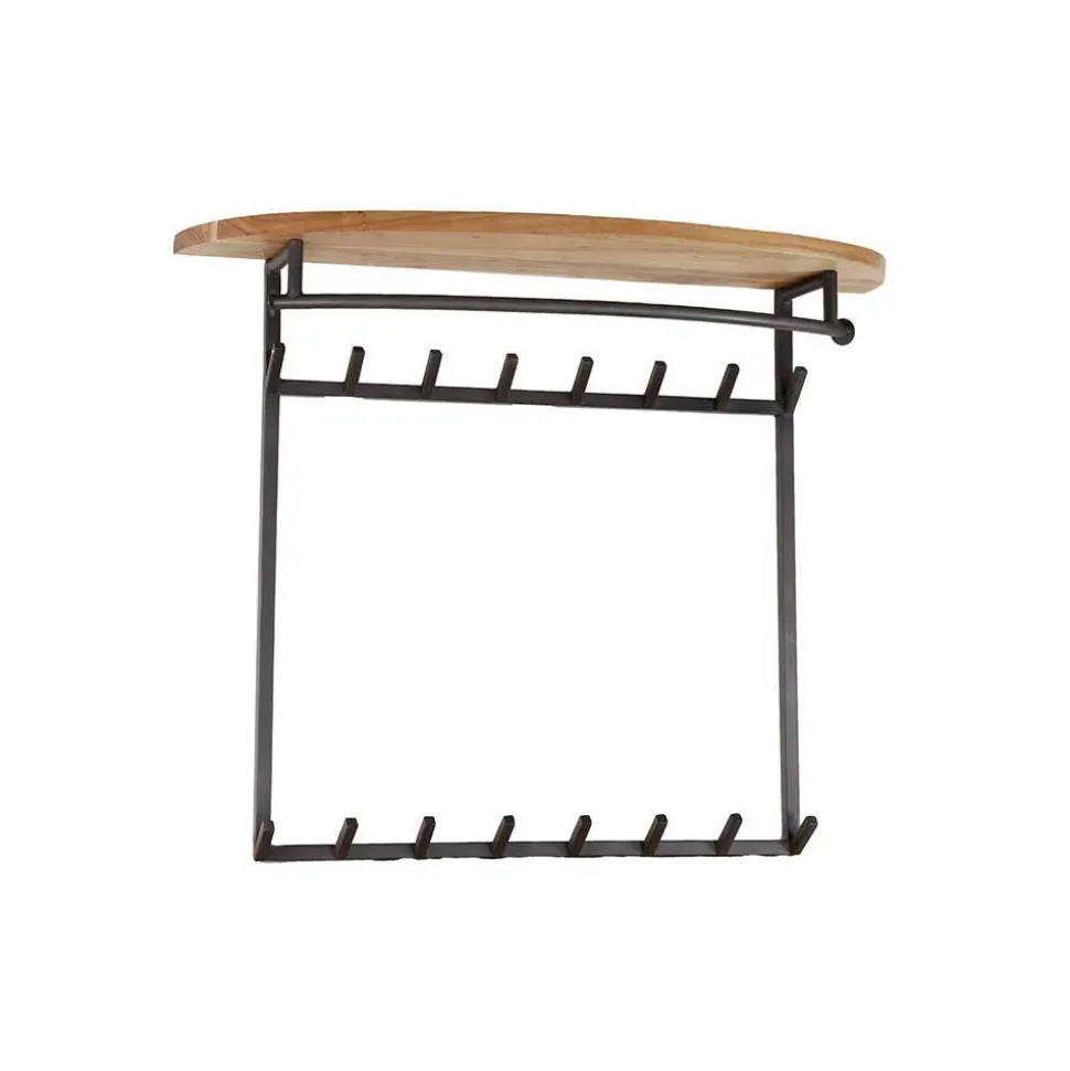 Garderobe mit 16 Haken und Stange - Drucana