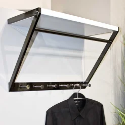 Garderobe Novo in Schwarz Weiß