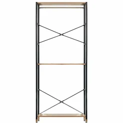 Garderobe Regal mit 7 Fächern & 4 Stangen - Alis