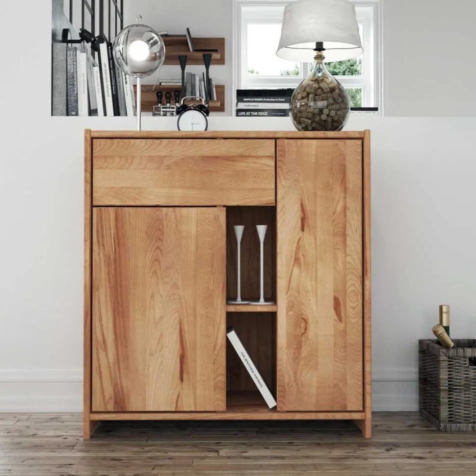 Garderoben Kommode Salomonia aus Kernbuche Massivholz