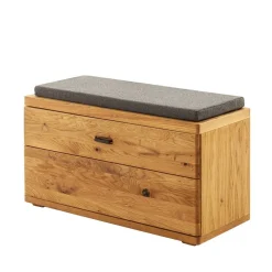 Garderobenbank aus Balkeneiche Massivholz - Robats