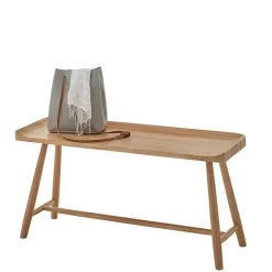 Garderobenbank aus massivem Eichenholz - Gangizo