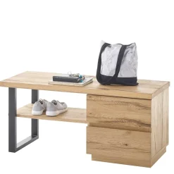 Garderobenbank mit Schuhablage & zwei Schubladen - Elbow