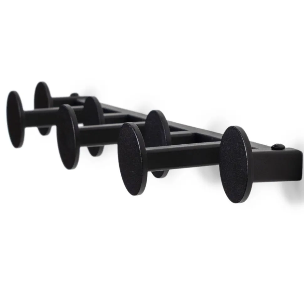 Garderoben-Hakenleiste in Schwarz - Mia