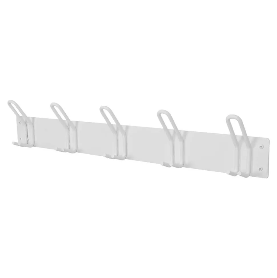 Garderobenleiste in Weiß pulverbeschichtet - Thilado