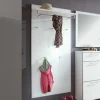 Garderobenpaneel Zoricano in Weiß Glas beschichtet