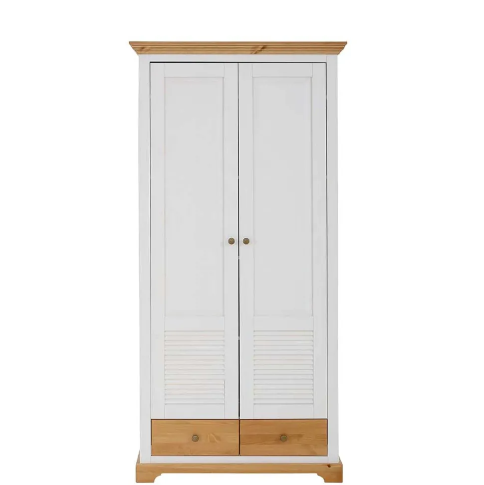 Garderobenschrank im Landhausstil zweifarbig - Axdonira