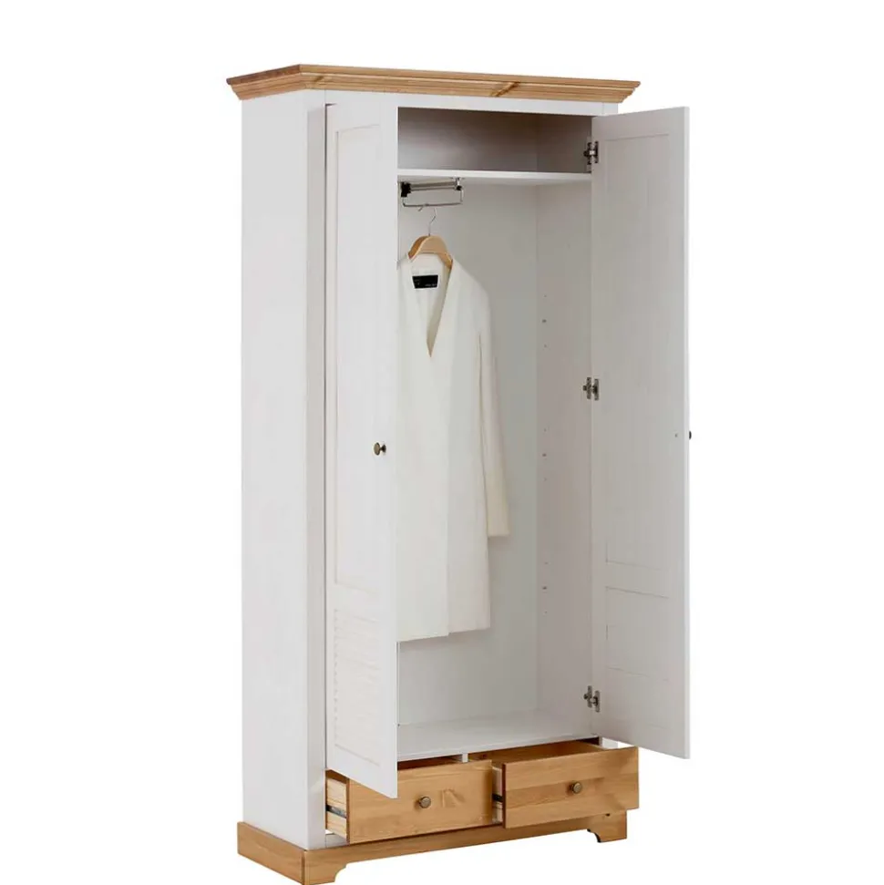 Garderobenschrank im Landhausstil zweifarbig - Axdonira