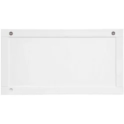 Garderobenspiegel mit weiß lackiertem Holzrahmen - Indico