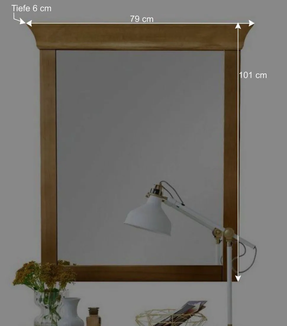 Garderobenspiegel Piatra aus Kiefer Massivholz