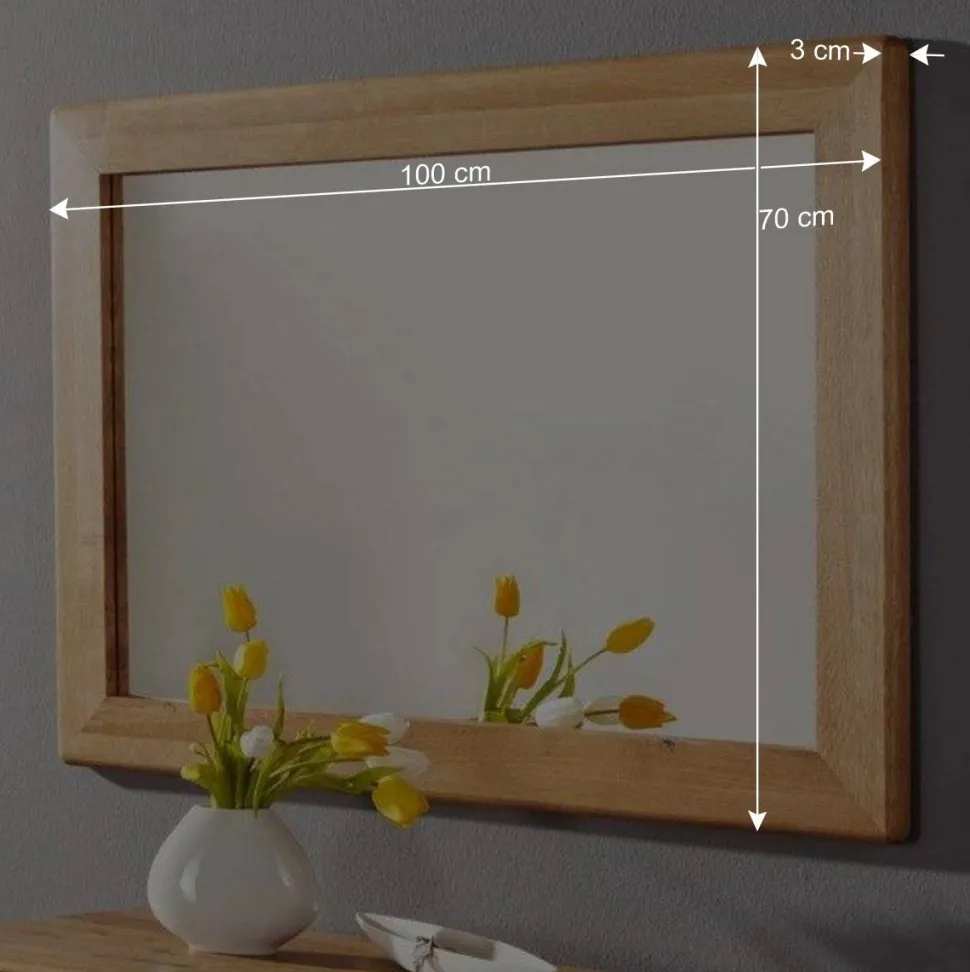 Garderobenspiegel Uvinessa aus Wildeiche Massivholz