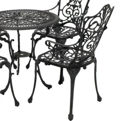 Garten Aluguss Sitzgruppe für 4 Personen - Berucas (fünfteilig)