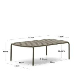 Garten Couchtisch in Grün - Ocna