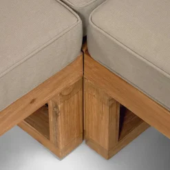 Garten Ecksofa & Tisch aus Akazie - Captino (zweiteilig)