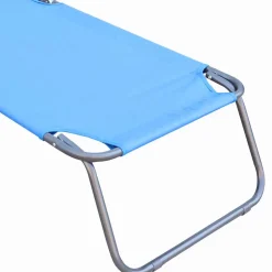 Garten Klappliege in Blau und Schwarz - Hiltona