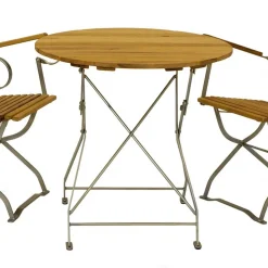 Garten Klapptisch & 2 Klappstühle - National (dreiteilig)