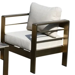 Garten Lounge-Garnitur in Grau - Georgi (vierteilig)