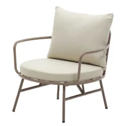 Garten Lounge-Sessel in Flieder aus Metall - Azalao