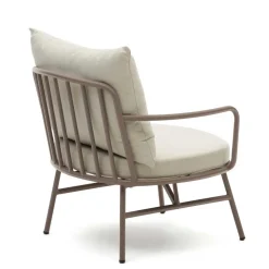 Garten Lounge-Sessel in Flieder aus Metall - Azalao