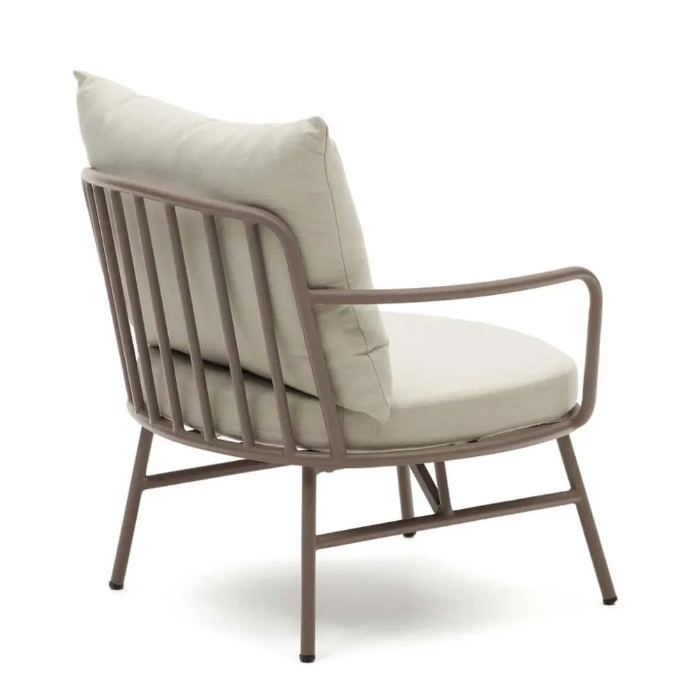 Garten Lounge-Sessel in Flieder aus Metall - Azalao