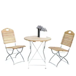 Garten Sitzgruppe Juliama aus Robinie massiv (dreiteilig)