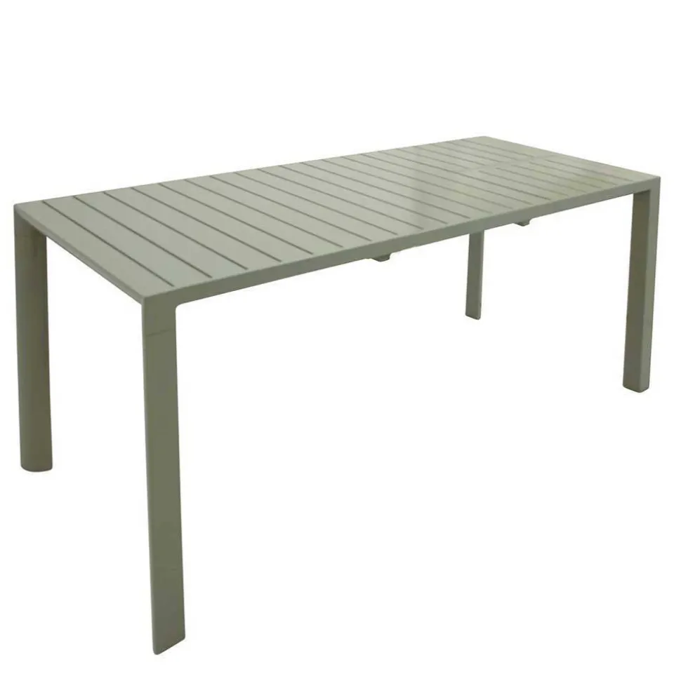 Garten Tischgruppe in Silbergrau - Pratina (fünfteilig)