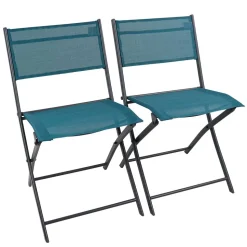 Garten Tischgruppe in Türkis und Schwarz - Ariet (fünfteilig)